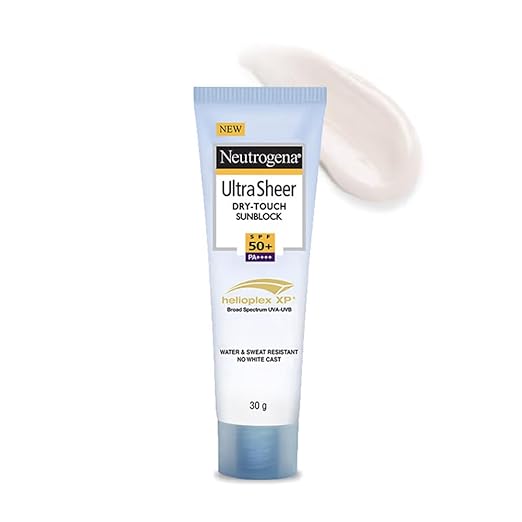 Neutrogena Ultra Sheer Sunblock – Broad Spectrum Sunscreen SPF 50+ PA++++ (30g)