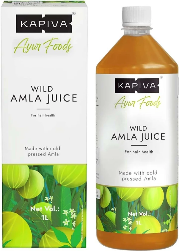 Kapiva Wild Amla Juice – Immunity & Hair Health Booster (1 L x 2 qty))