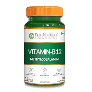 Pure Nutrition Vitamin B12 (60 Veg Tablets)