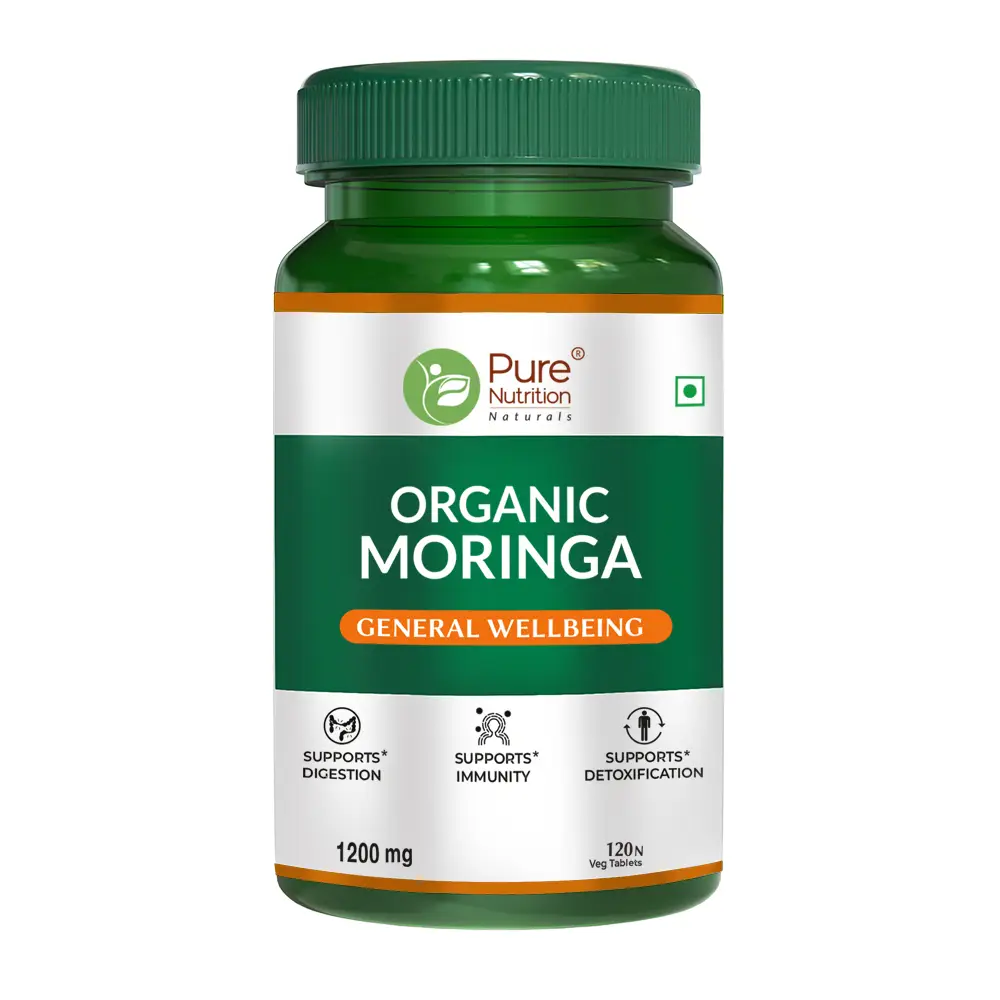 Pure Nutrition Moringa Tablets – 1200 mg (120 Veg Tablets)