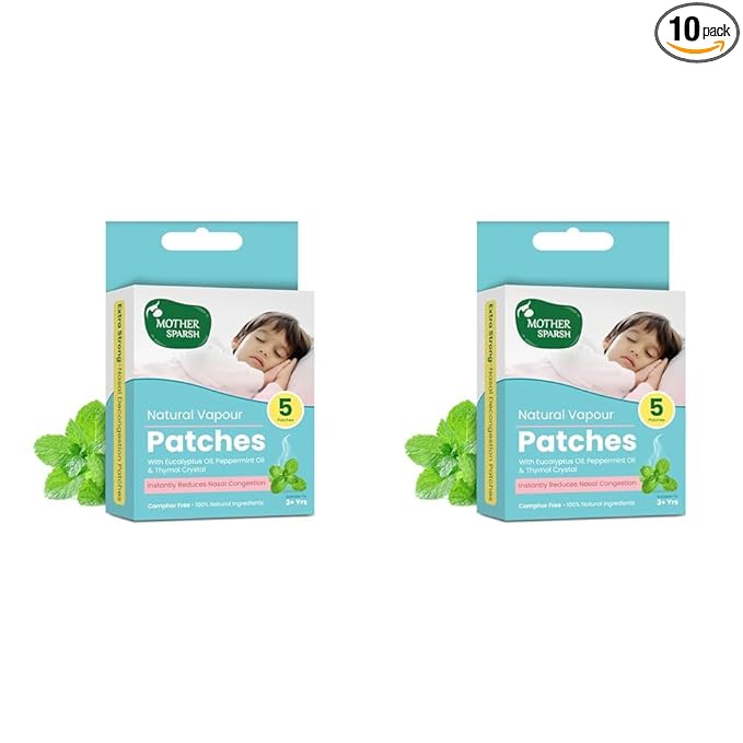 Mother Sparsh Natural Vapour Patches for Kids with Eucalyptus Oil (2qty)