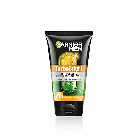 Garnier Men Face Wash – Brightening & TurboBright Double Action (100 gm)