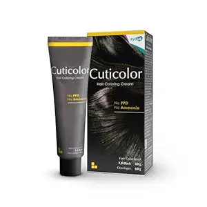 Cuticolor Permanent Hair Color Cream – Black (120 g)