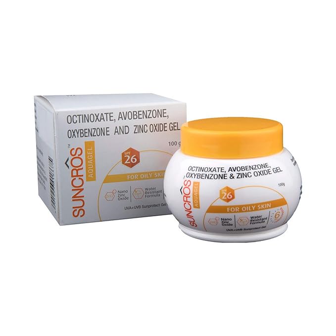 Suncros® Aqua Gel Sunscreen SPF 26 (100 g) 