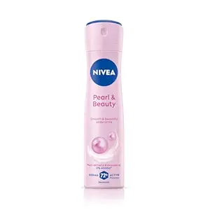 NIVEA Pearl And Beauty Deodorant, Spray, Female 48 hrs, (150 ml x 2 qty)