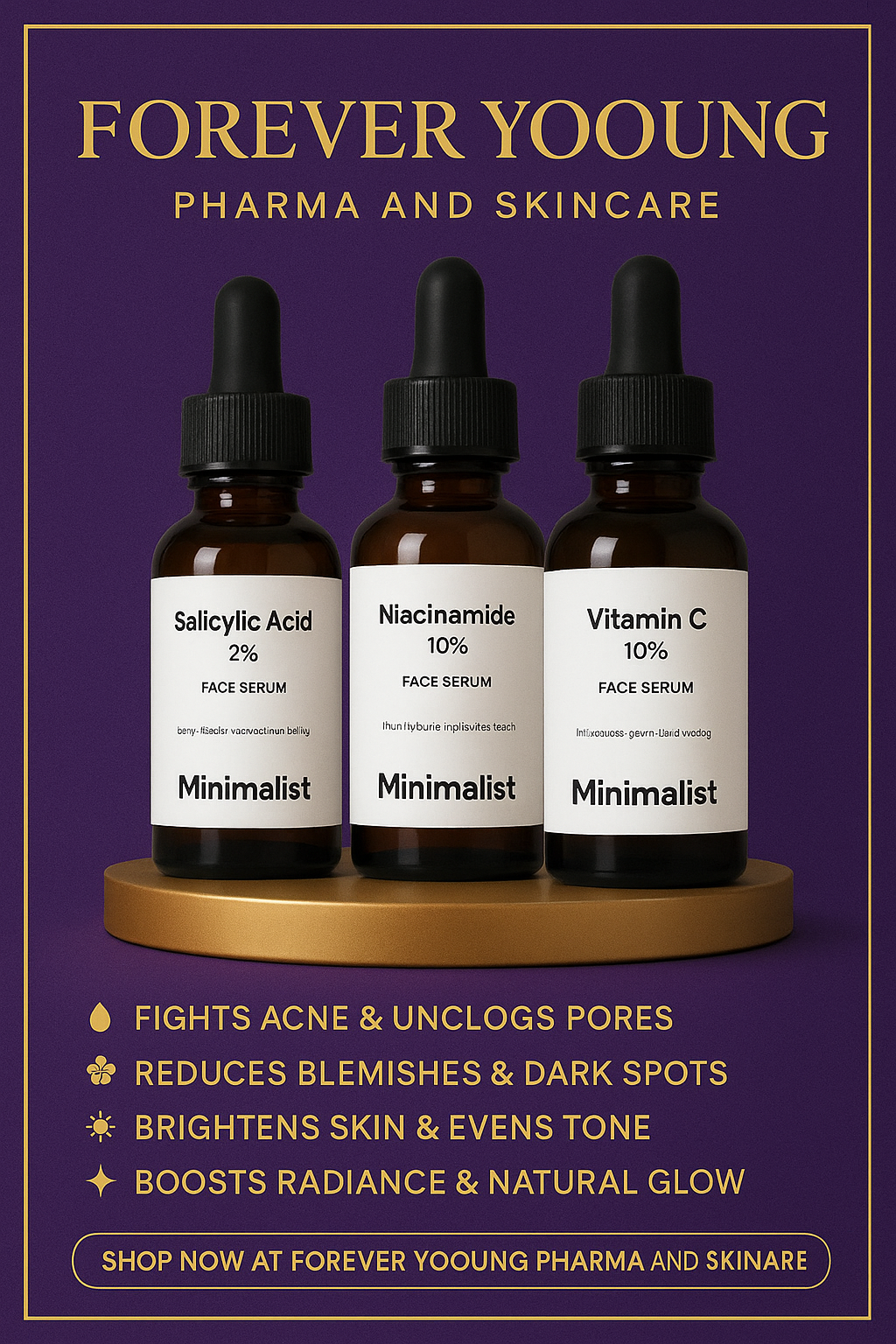 Vitamin C + Niacinamide + Salicylic acidDaily Glow Kit